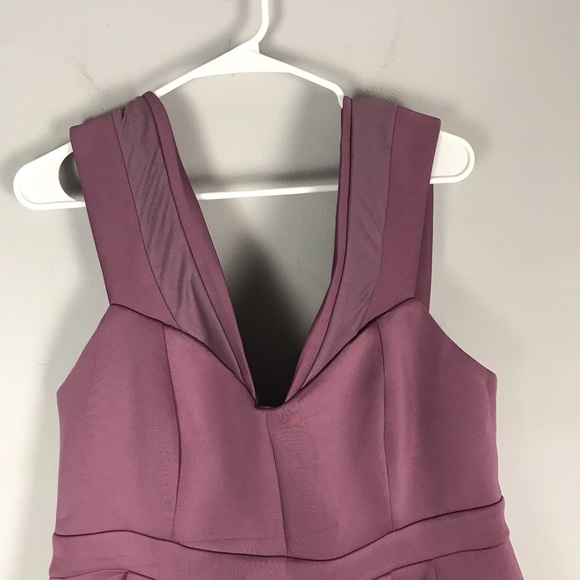 ASOS maternity hi low fit flare sheath dress mauve - Picture 2 of 9